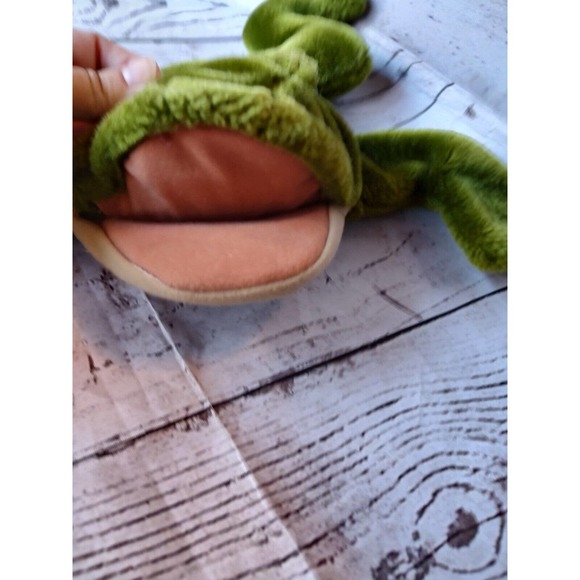 Folkmanis Plush Green Frog Toad Full Body Hand Puppet Stuffed Animal - Picture 2 of 5